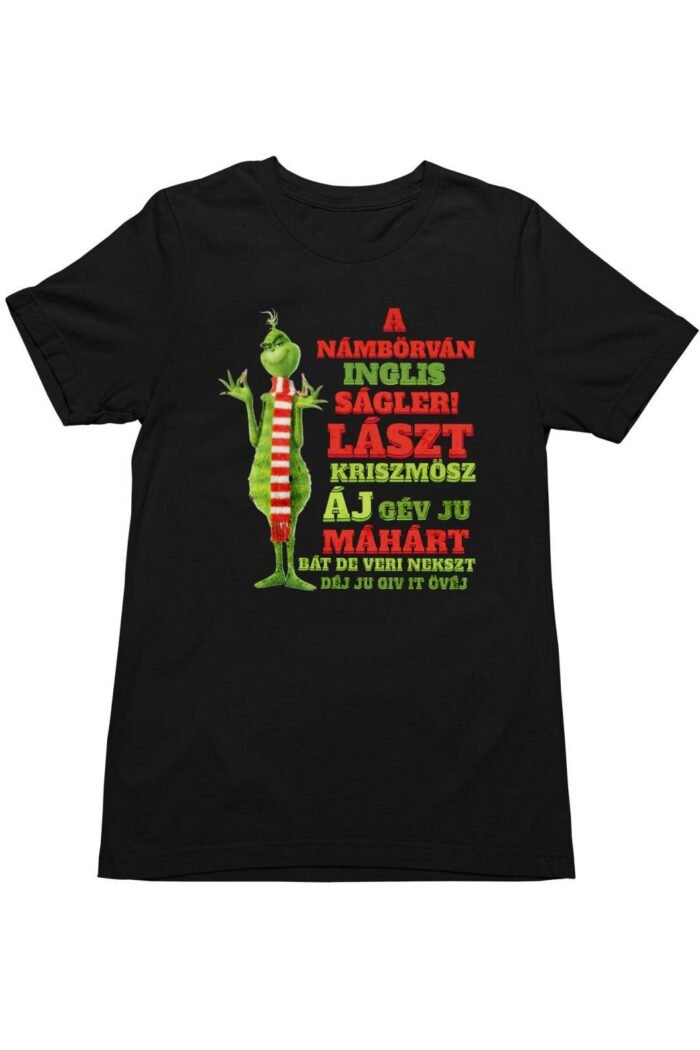 Grinch Lászt Kriszmösz férfi póló