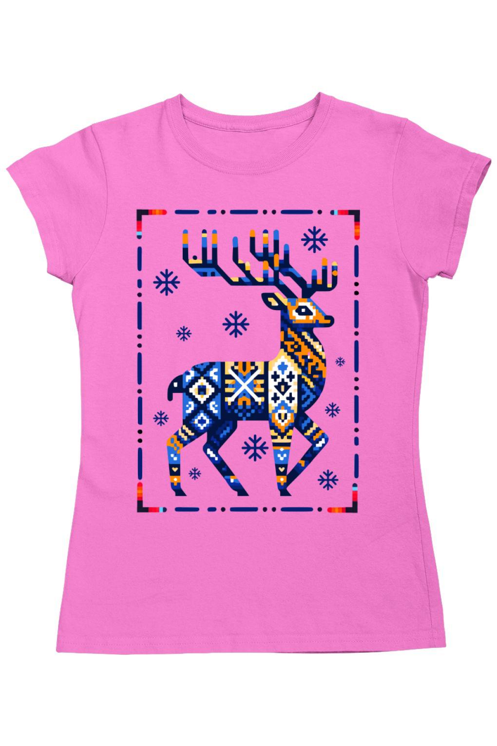 Karácsony mintájú Szarvas női póló