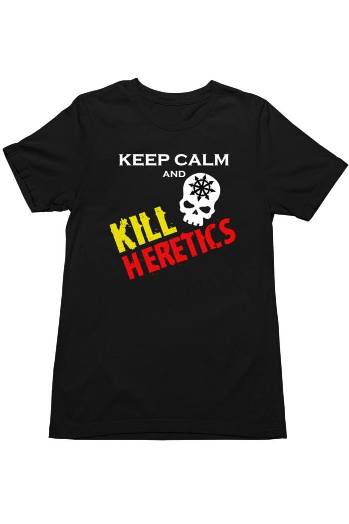 Keep calm and kill heretics gyerek póló