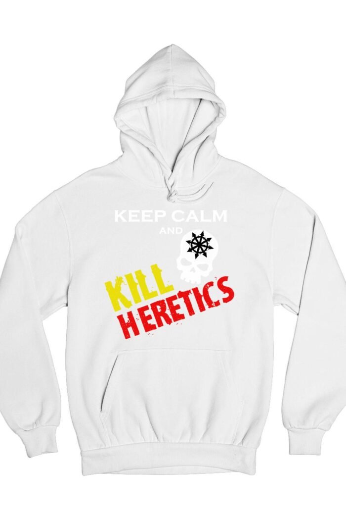 Keep calm and kill heretics pulóver