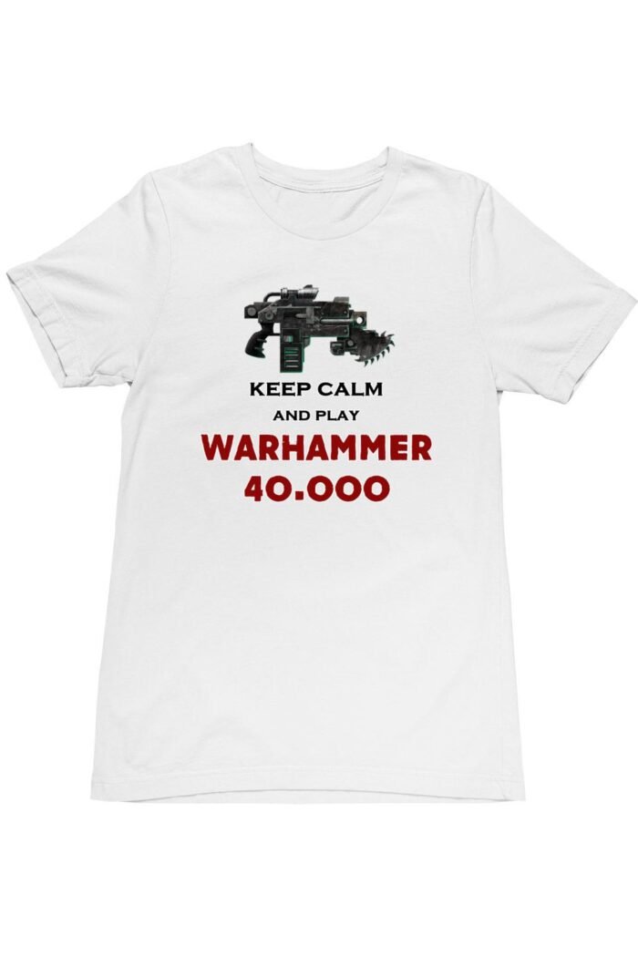Keep calm and play warhammer 40k gyerek póló
