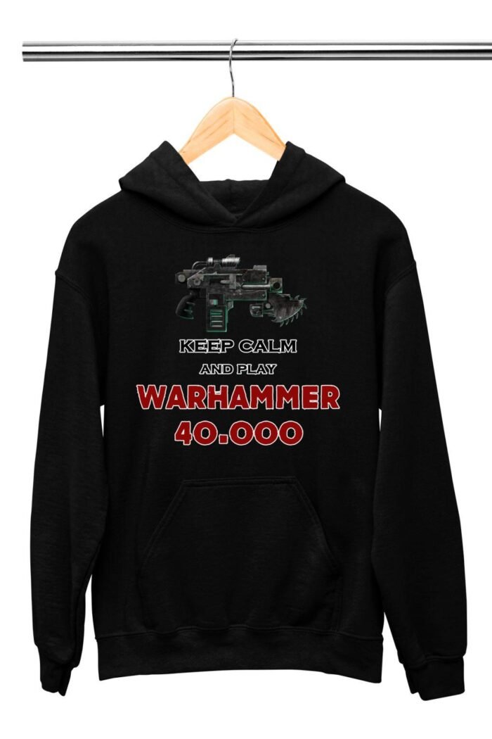 Keep calm and play warhammer 40k gyerek pulóver