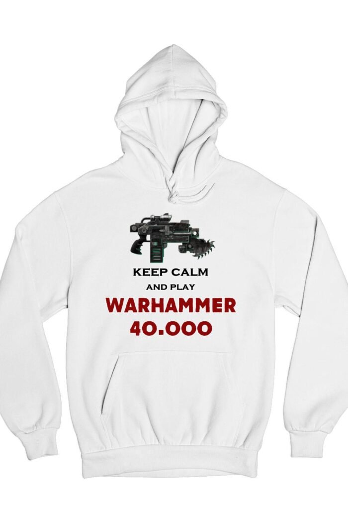 Keep calm and play warhammer 40k pulóver