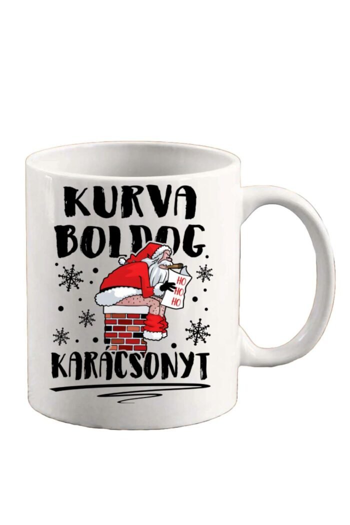 K#rva boldog karácsonyt bögre