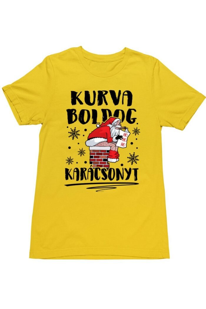 K#rva boldog karácsonyt férfi póló