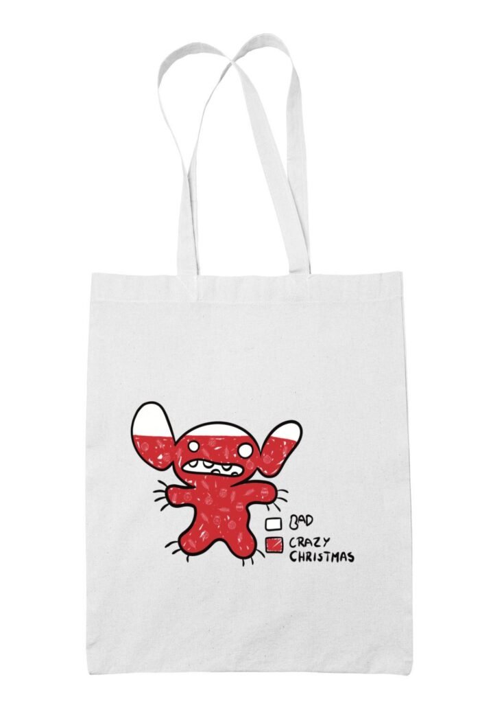 Stitch crazy christmas vászontáska