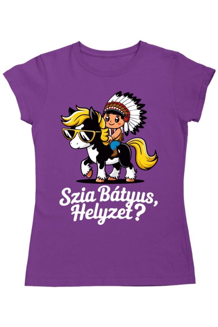 Szia bátyus yakari kismenydörgés női póló