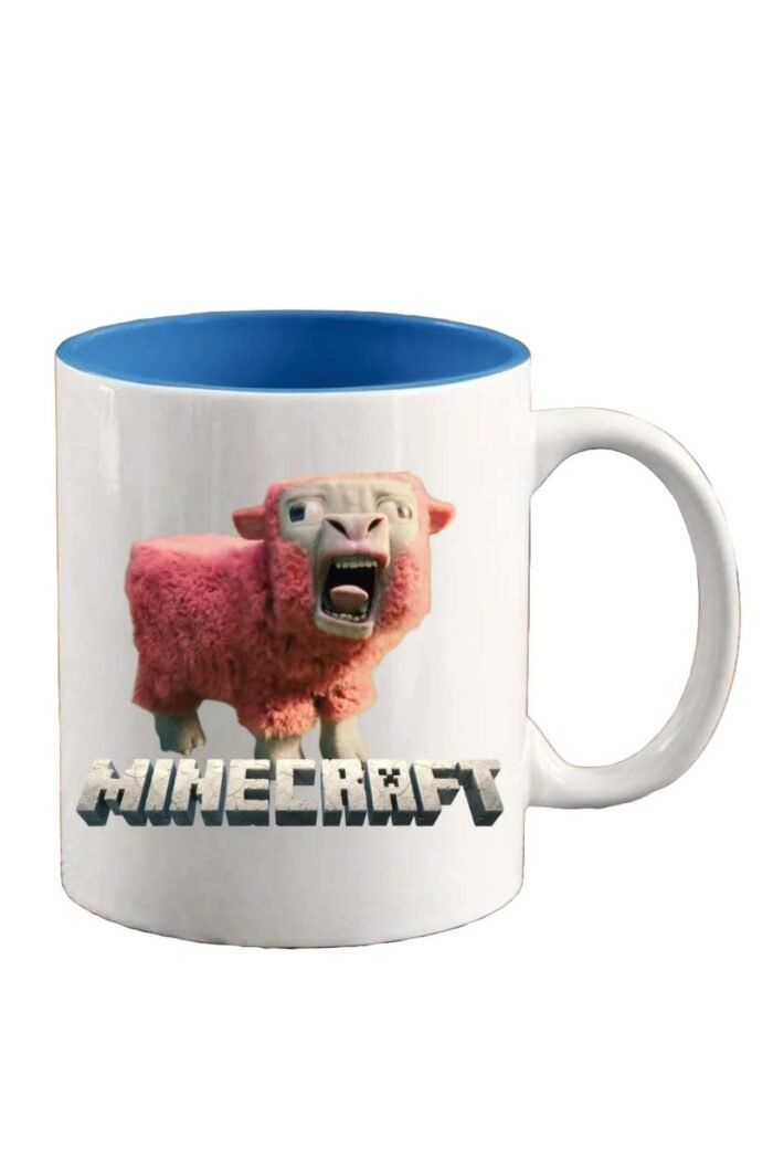 Minecraft bárány karakter bögre
