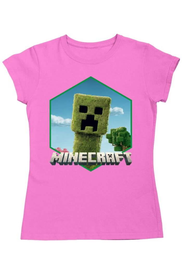 Minecraft creeper női póló