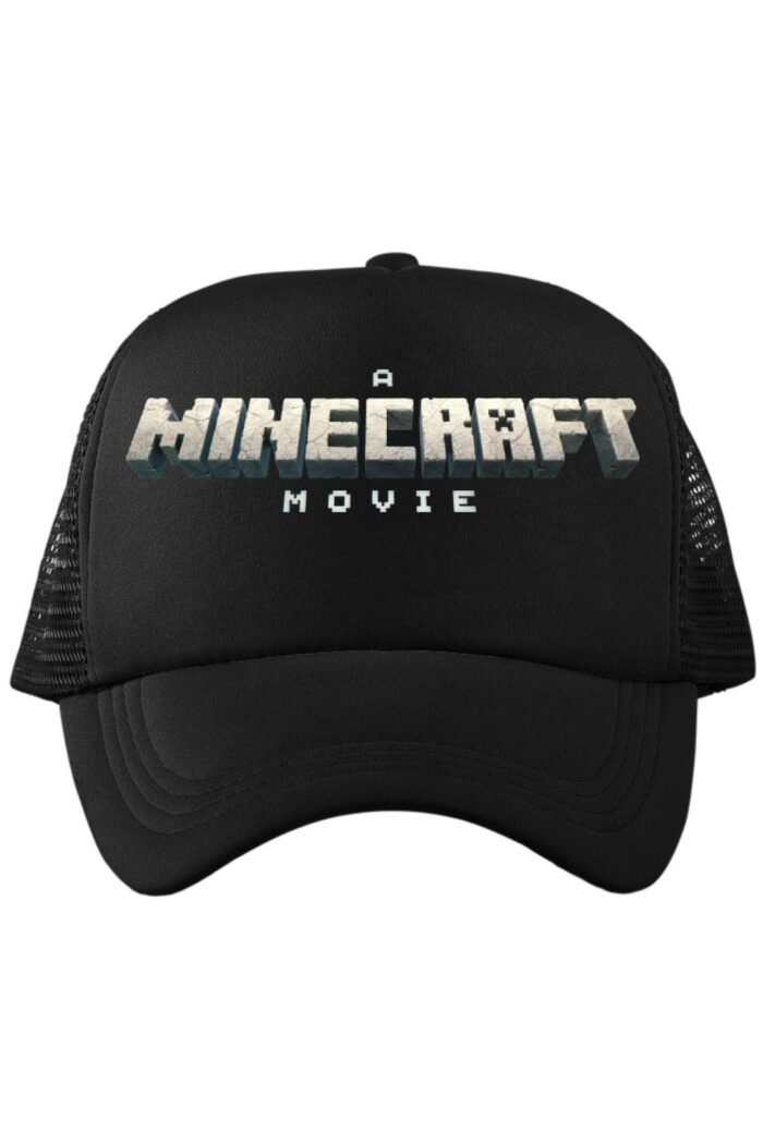 Minecraft film logó baseball sapka