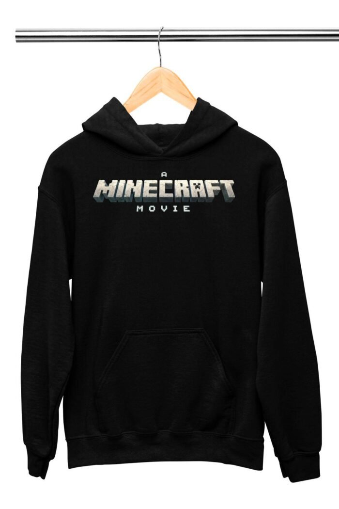 Minecraft film logó gyerek pulóver