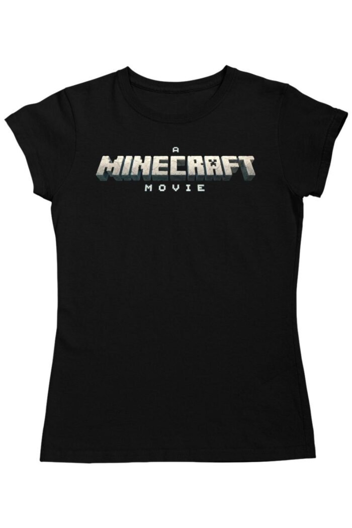 Minecraft film logó női póló