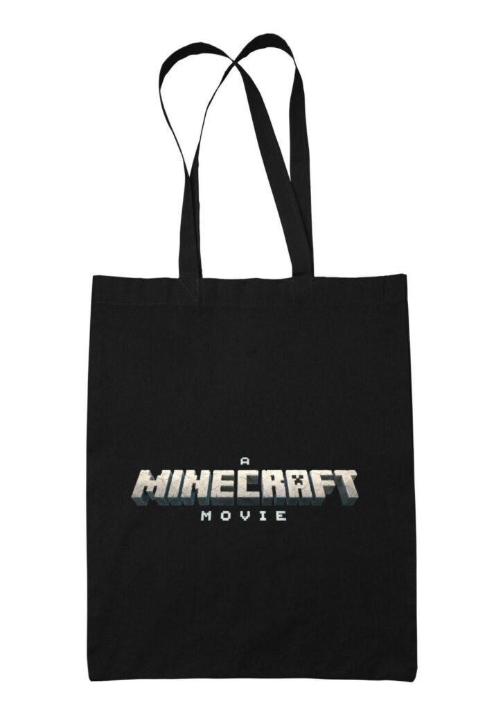 Minecraft film logó vászontáska