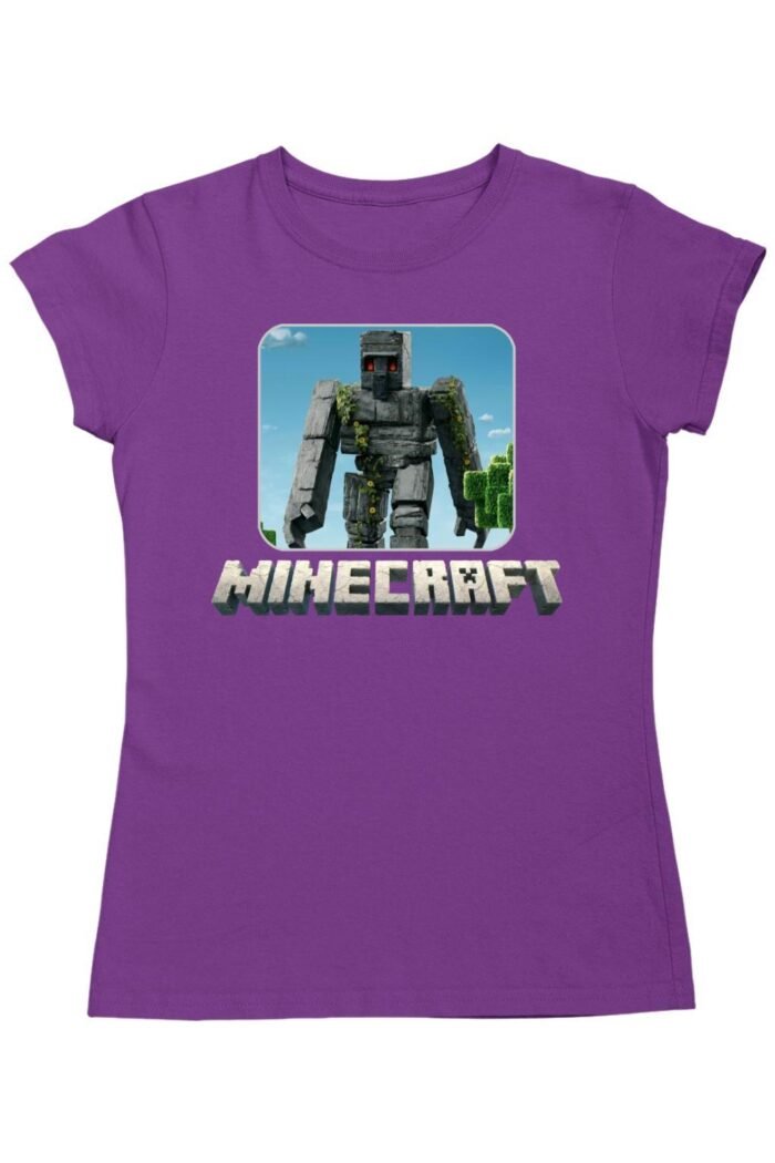 Minecraft iron golem női póló