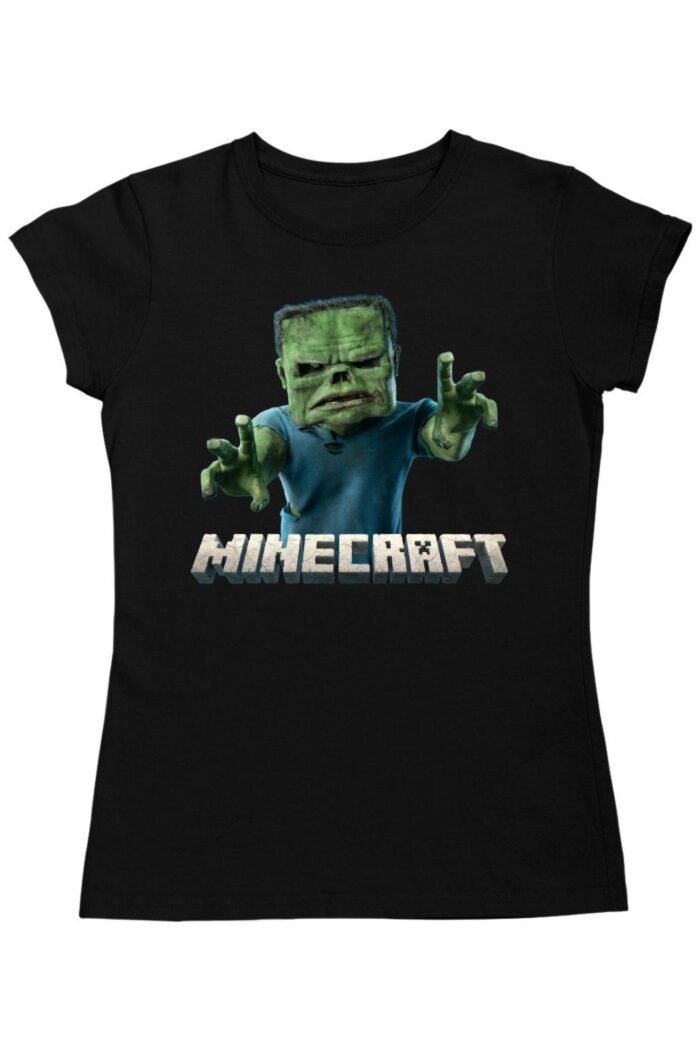 Minecraft zombi karakter női póló