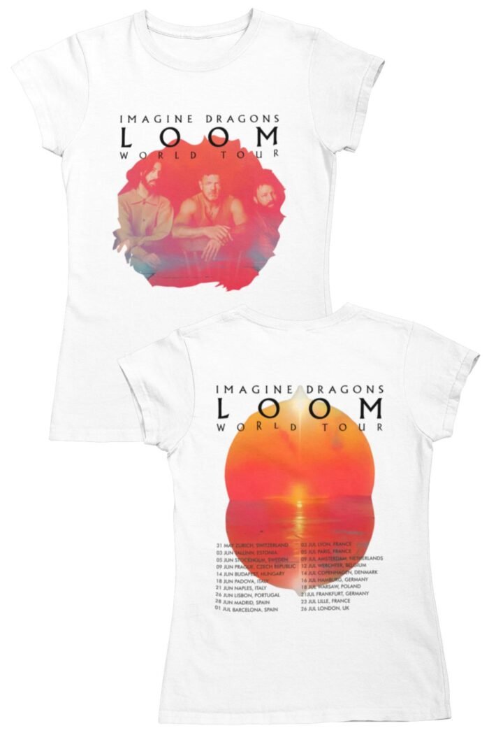Imagine Dragons Loom world tour női póló