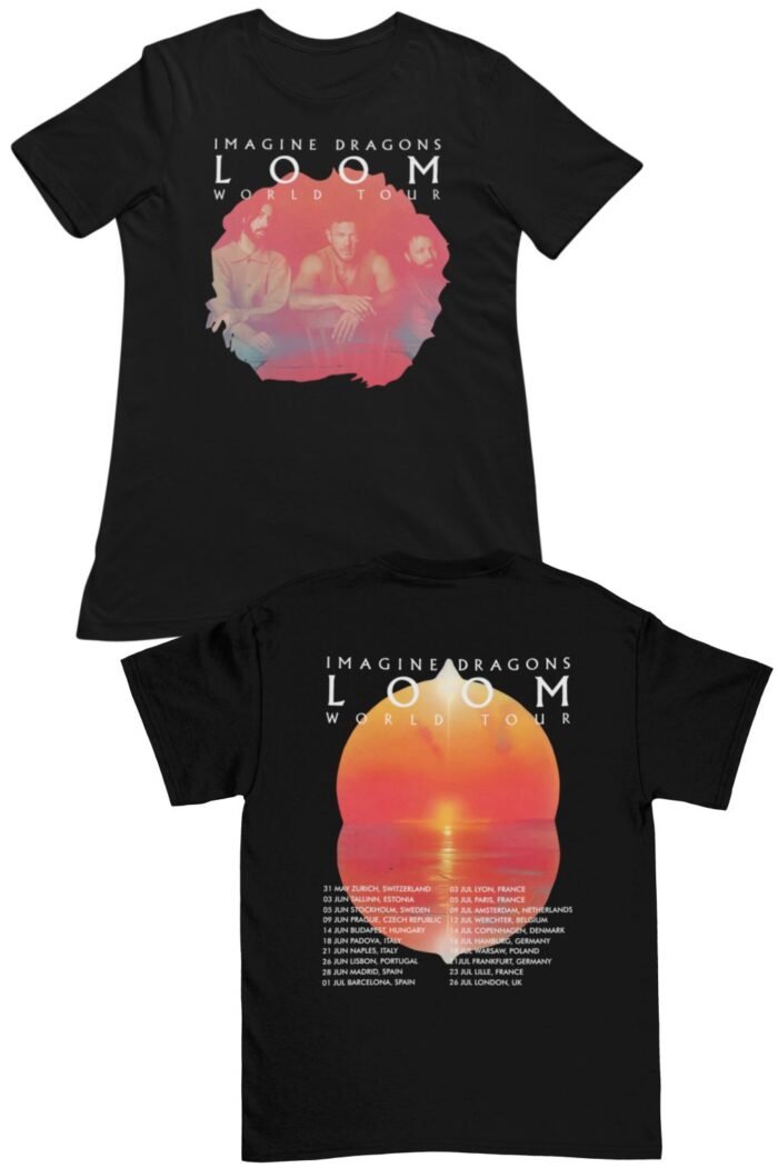 Imagine Dragons Loom world tour férfi póló