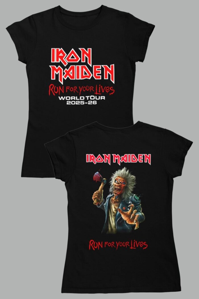 Iron Maiden run for your lives női póló