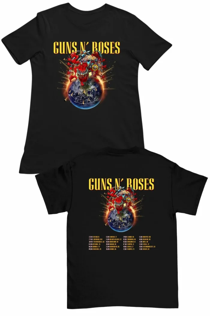 Guns N roses tour 2025 férfi póló
