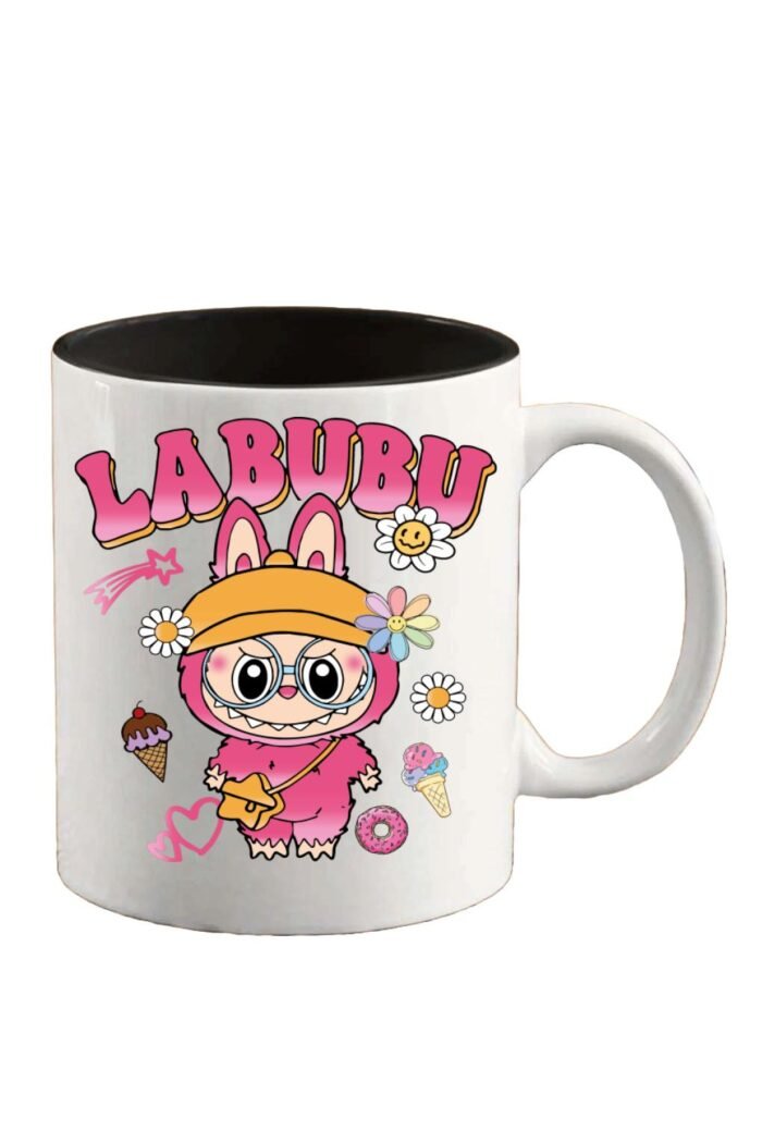 Labubu rózsaszín bögre