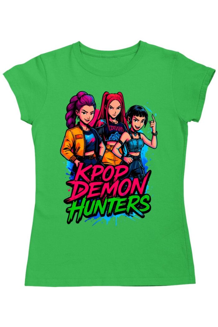 Kpop demon hunters rajzos női póló