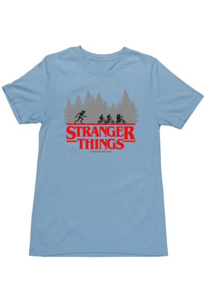 Demogorgon and kids stranger things férfi póló