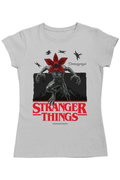 Demogorgon stranger things felirat női póló