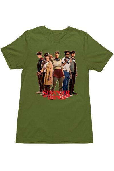 Stranger Things csapat Elevennel férfi póló