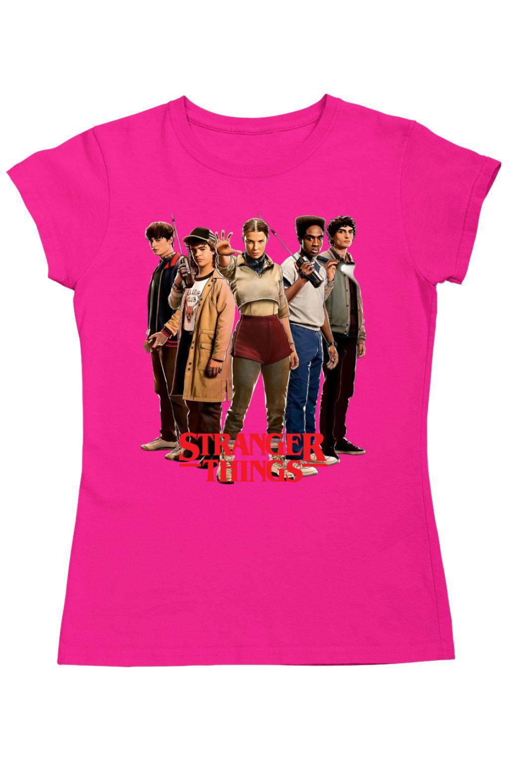 Stranger Things csapat Elevennel női póló