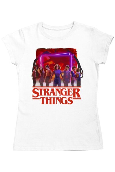 Stranger Things karakterek színes női póló