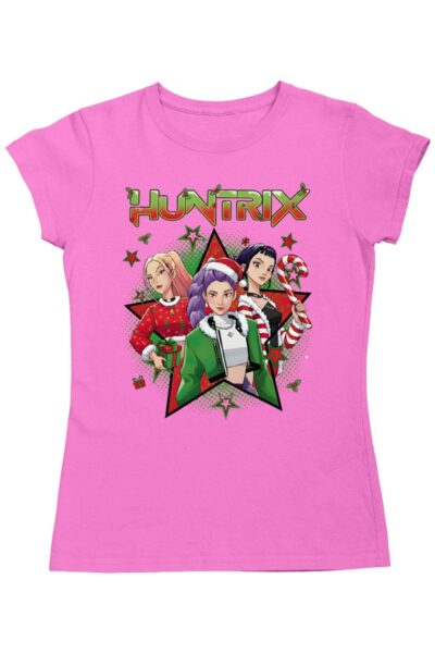 Kpop Demon Hunters christmas csillag női póló