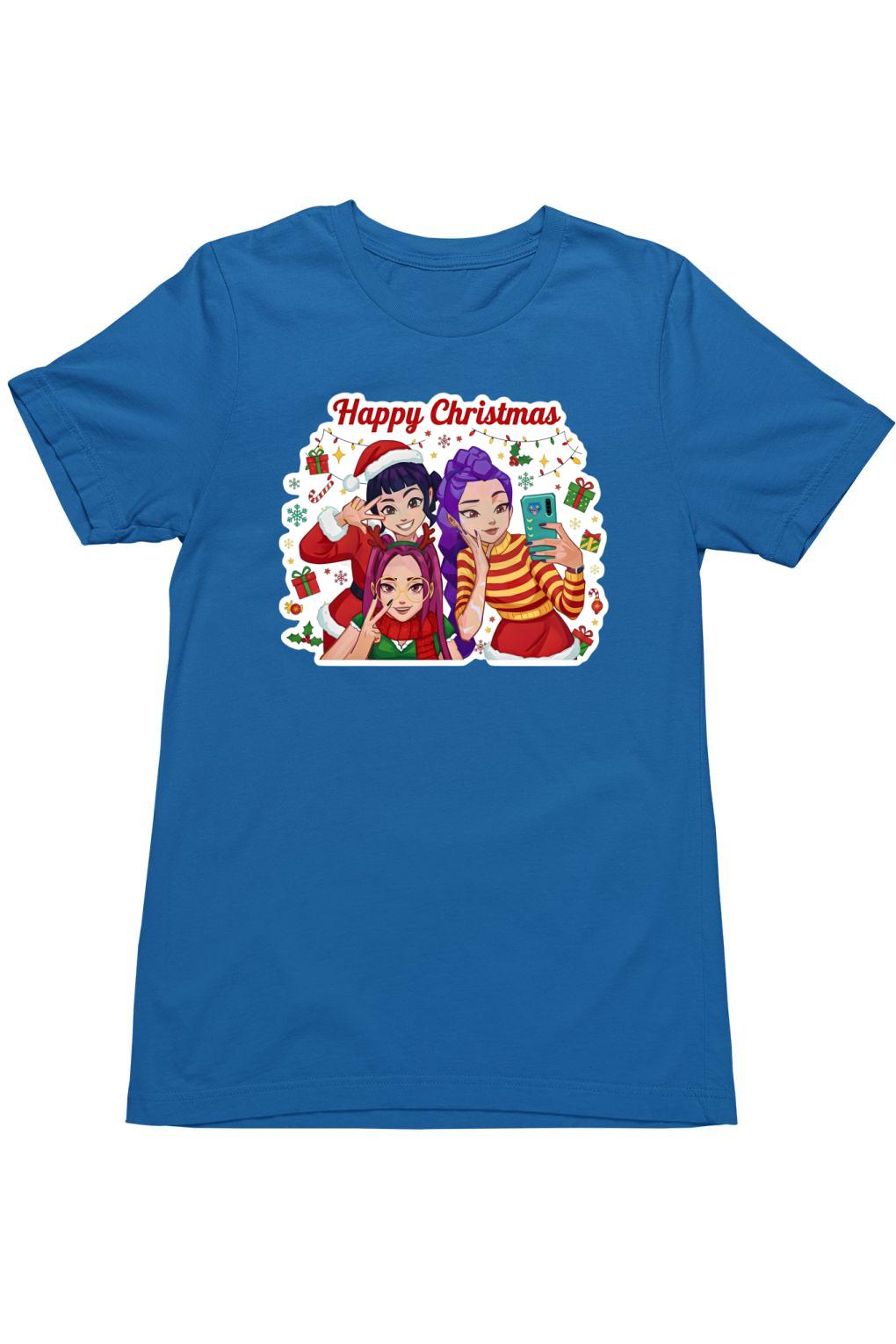 Kpop Demon Hunters christmas selfie gyerek póló