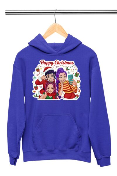 Kpop Demon Hunters christmas selfie gyerek pulóver