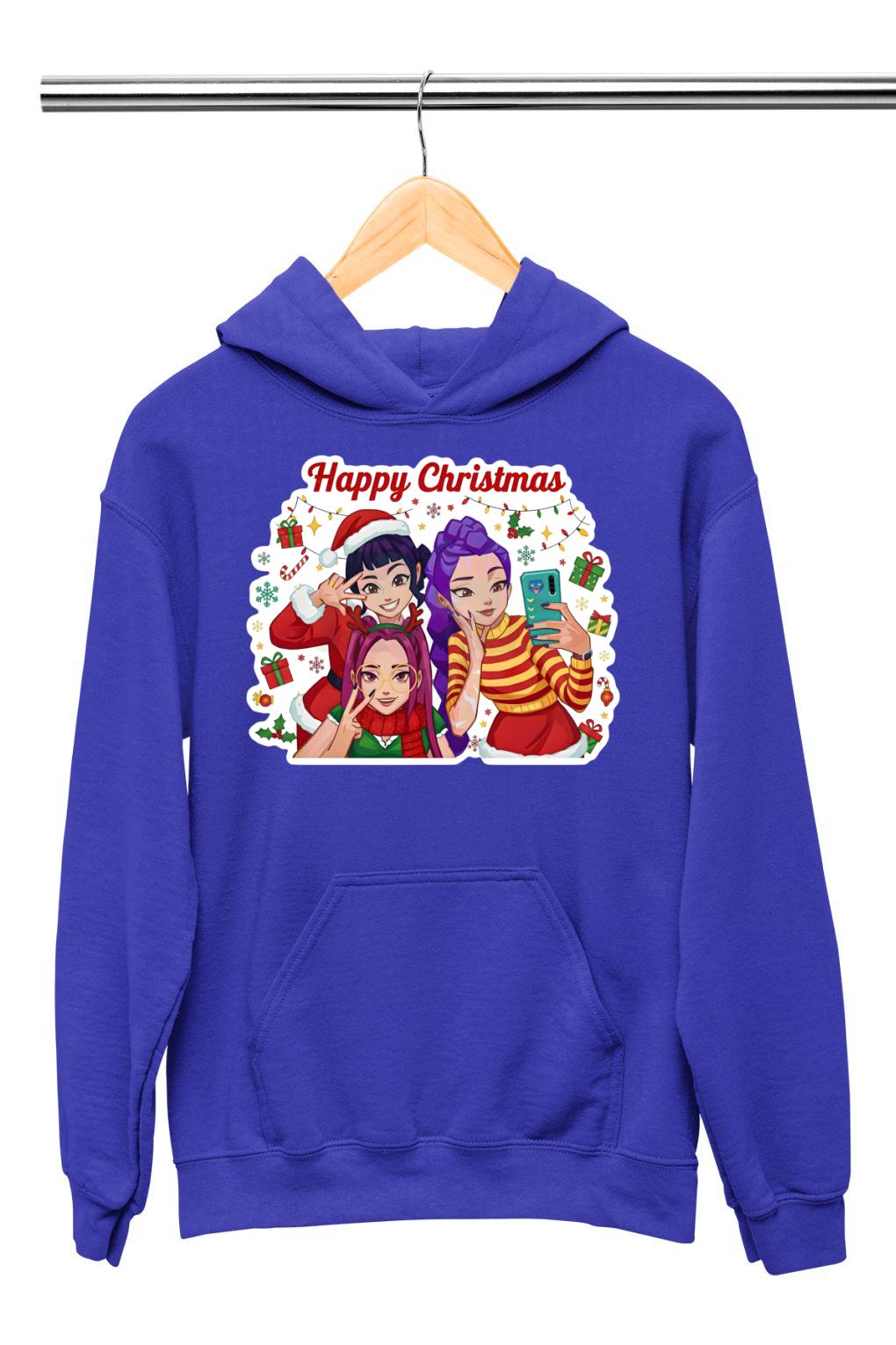 Kpop Demon Hunters christmas selfie gyerek pulóver