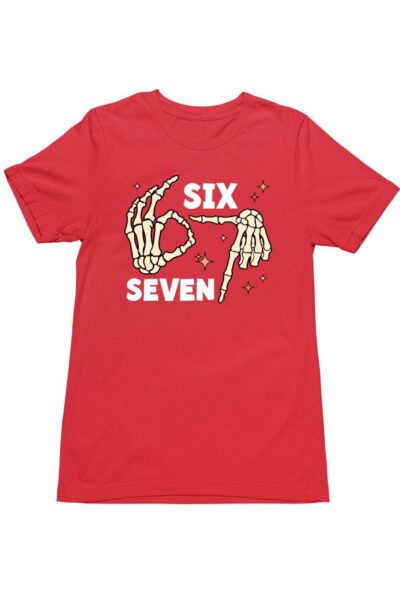 Six seven csontváz kéz gyerek póló