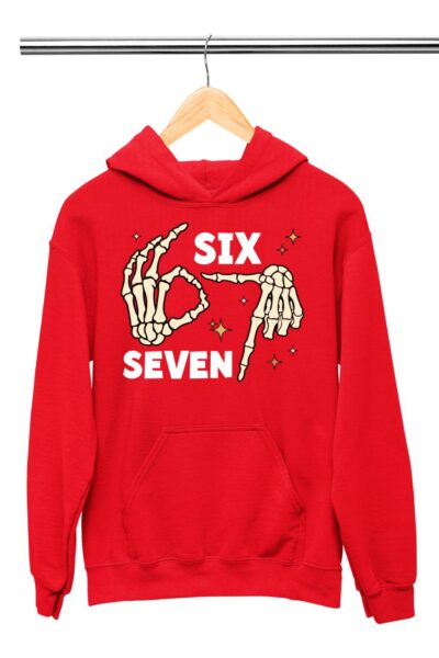 Six seven csontváz kéz gyerek pulóver